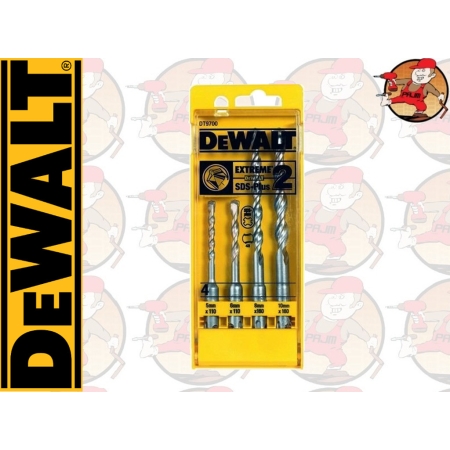DT9700-QZ DeWALT Zestaw Wierteł EXTREME SDS-PLUS 5,6,8,10 4szt. DT 9700